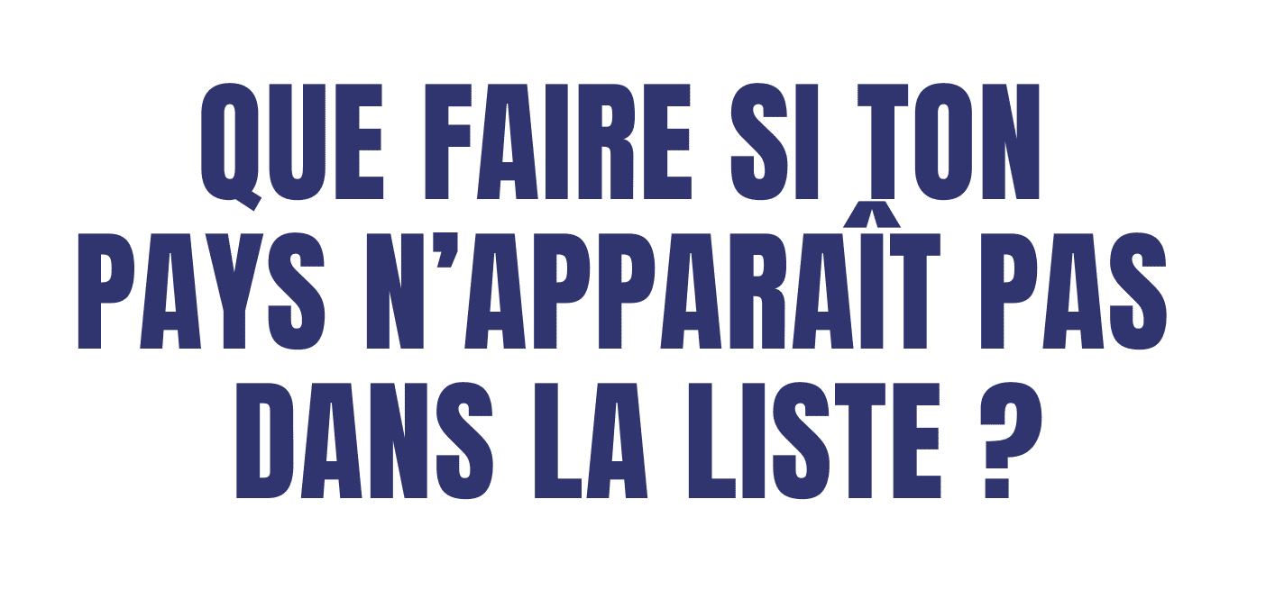 « Mon pays ne figure pas dans la liste » – Que faire si tu veux ton tableau Zethacraft depuis n’importe où dans le monde