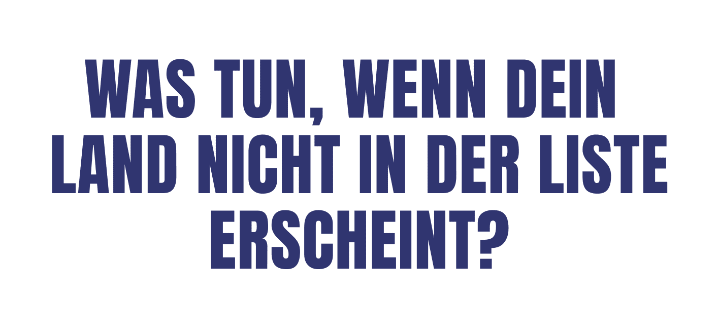 „Mein Land steht nicht auf der Liste“ – Was tun, wenn du dein Zethacraft-Bild von überall auf der Welt haben möchtest