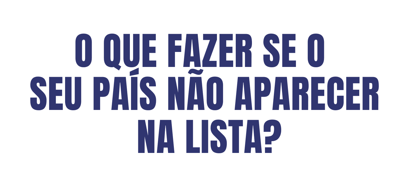 “Meu país não aparece na lista” – O que fazer se você quer seu quadro Zethacraft de qualquer lugar do mundo