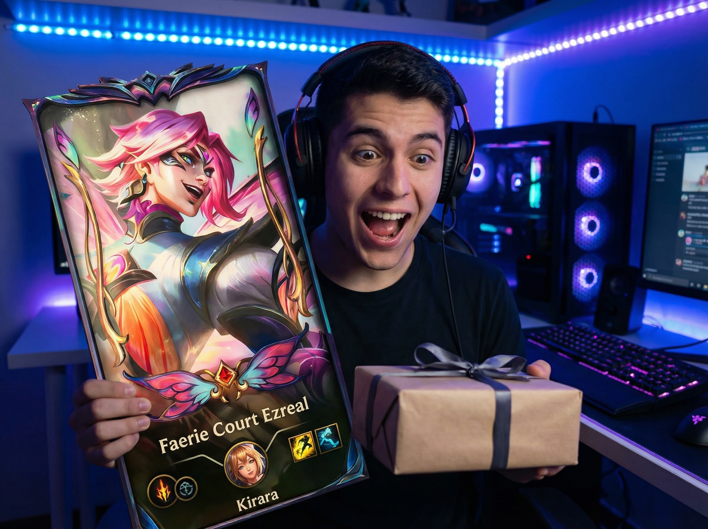 Cuadro personalizado de League of Legends como regalo de cumpleaños