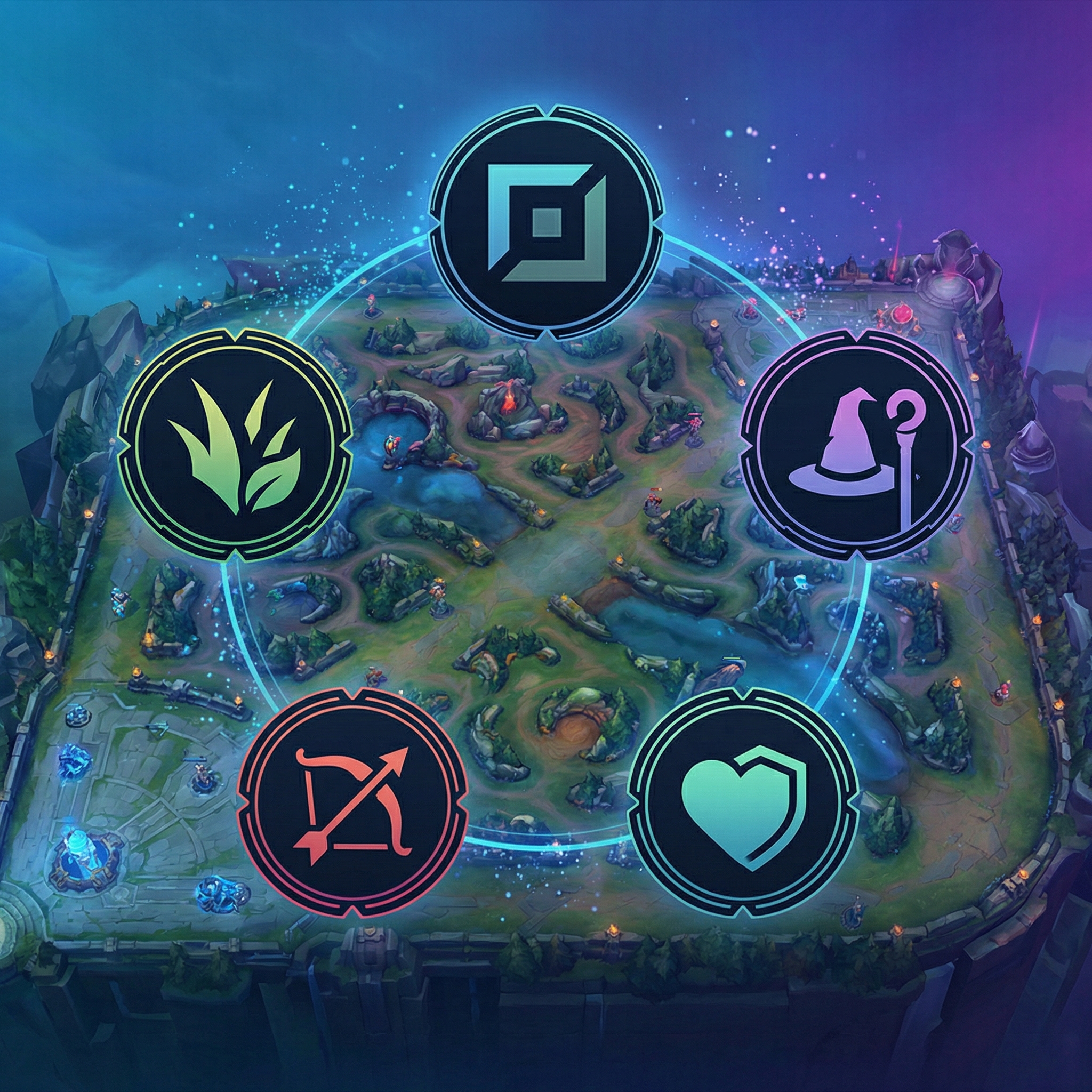 Iconos de roles de League of Legends