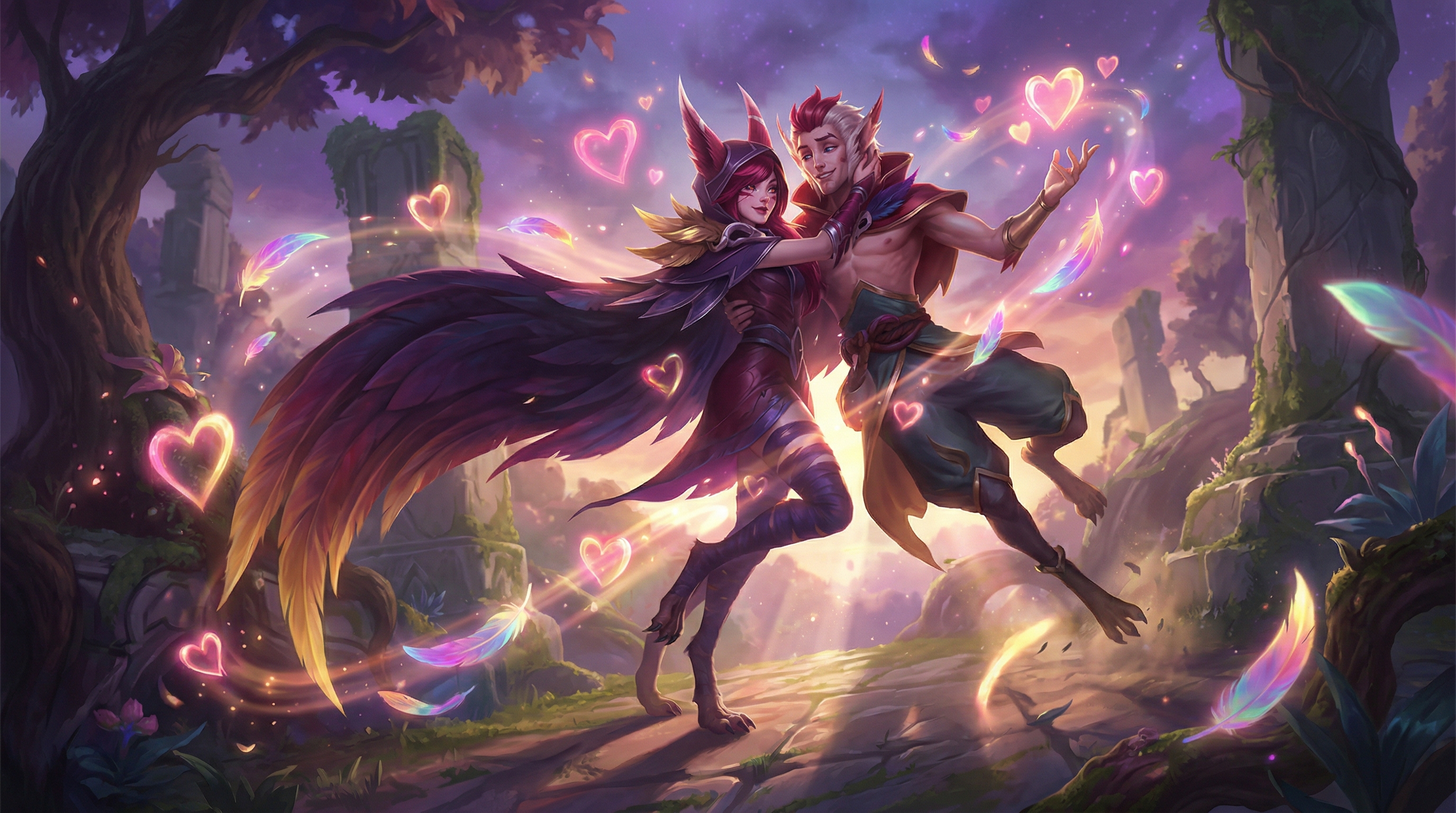 Xayah y Rakan, un regalo de experiencia para San Valentín en LoL