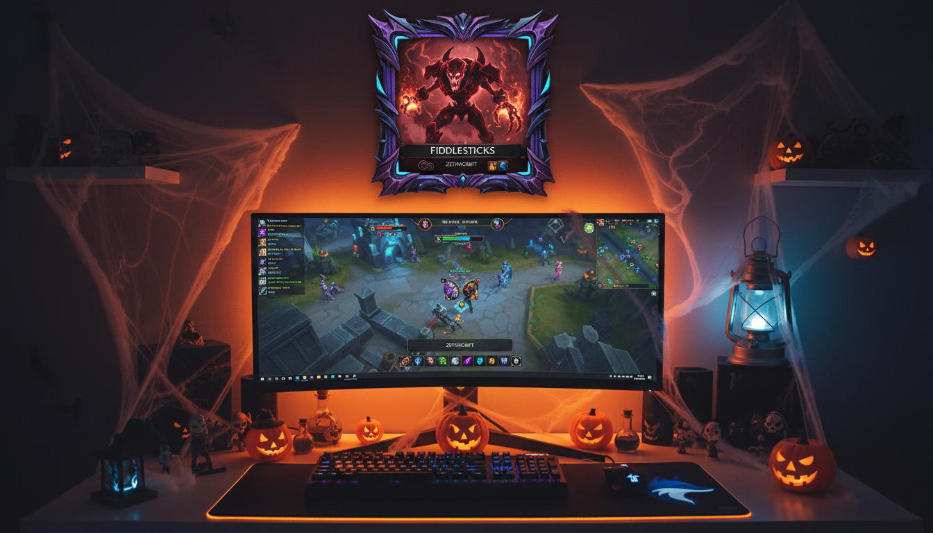 Cuadro de carga de LoL personalizado con skin de Halloween
