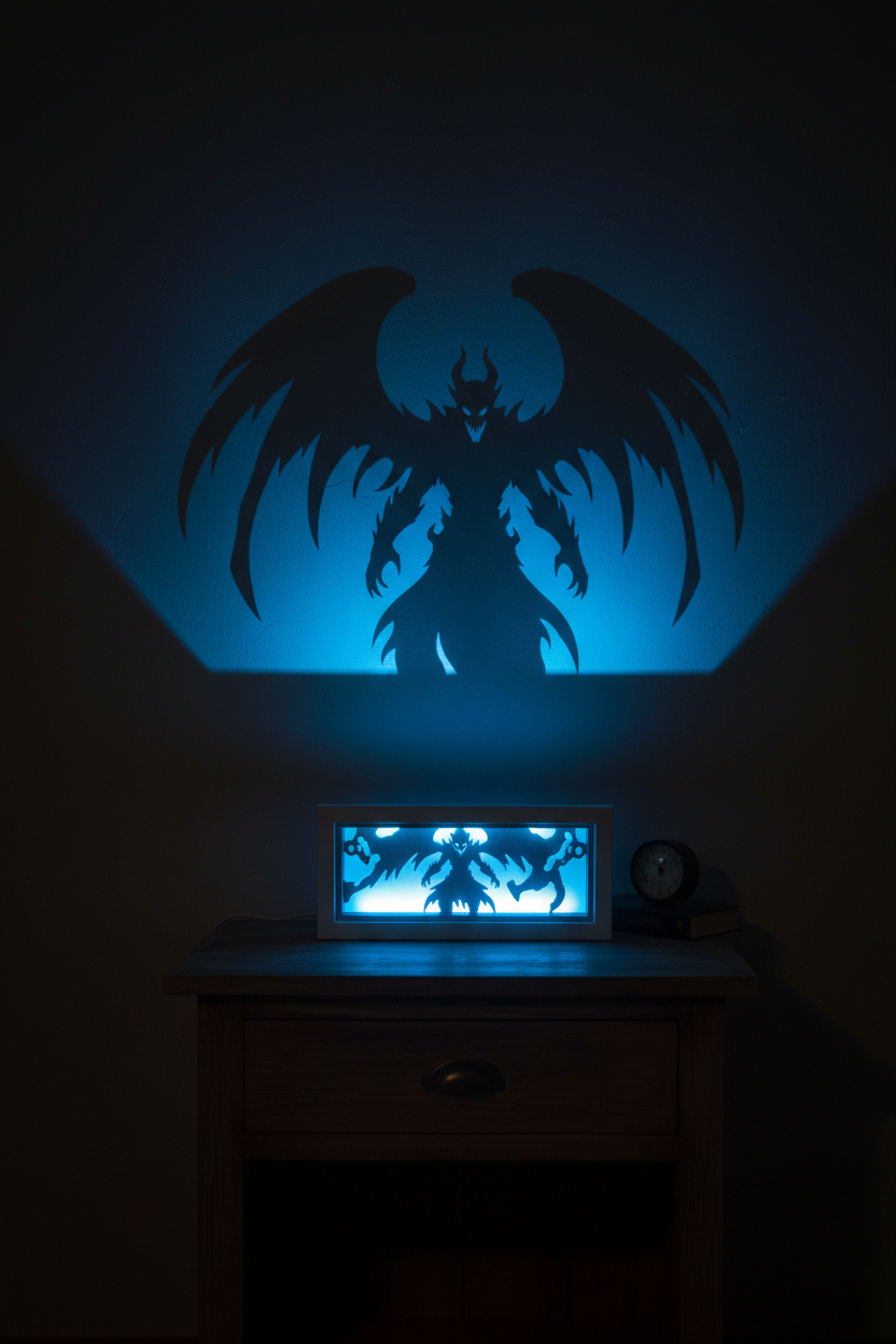 Lámpara Lightbox de LoL con campeón espeluznante