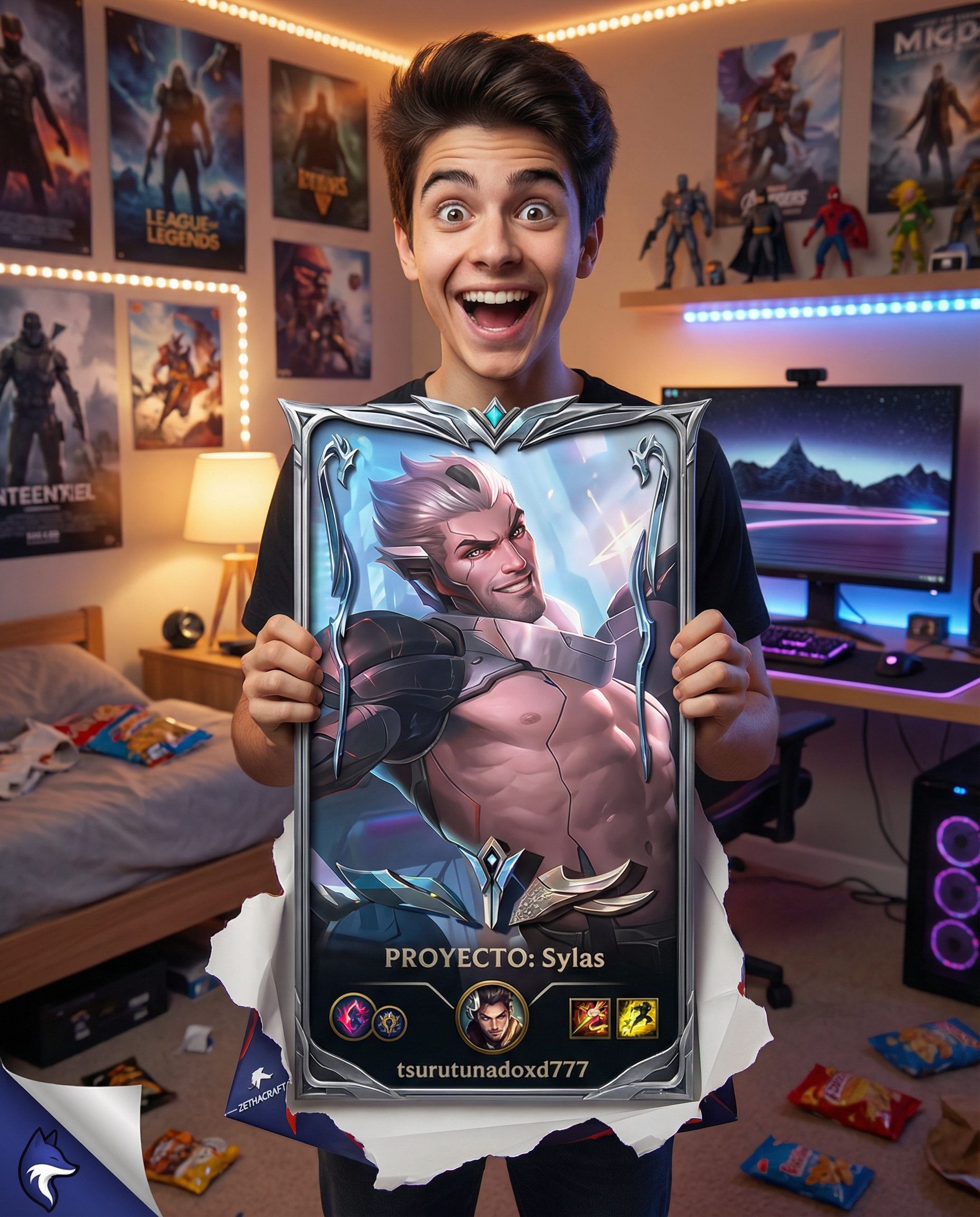 Cuadro personalizado de League of Legends como regalo de Black Friday
