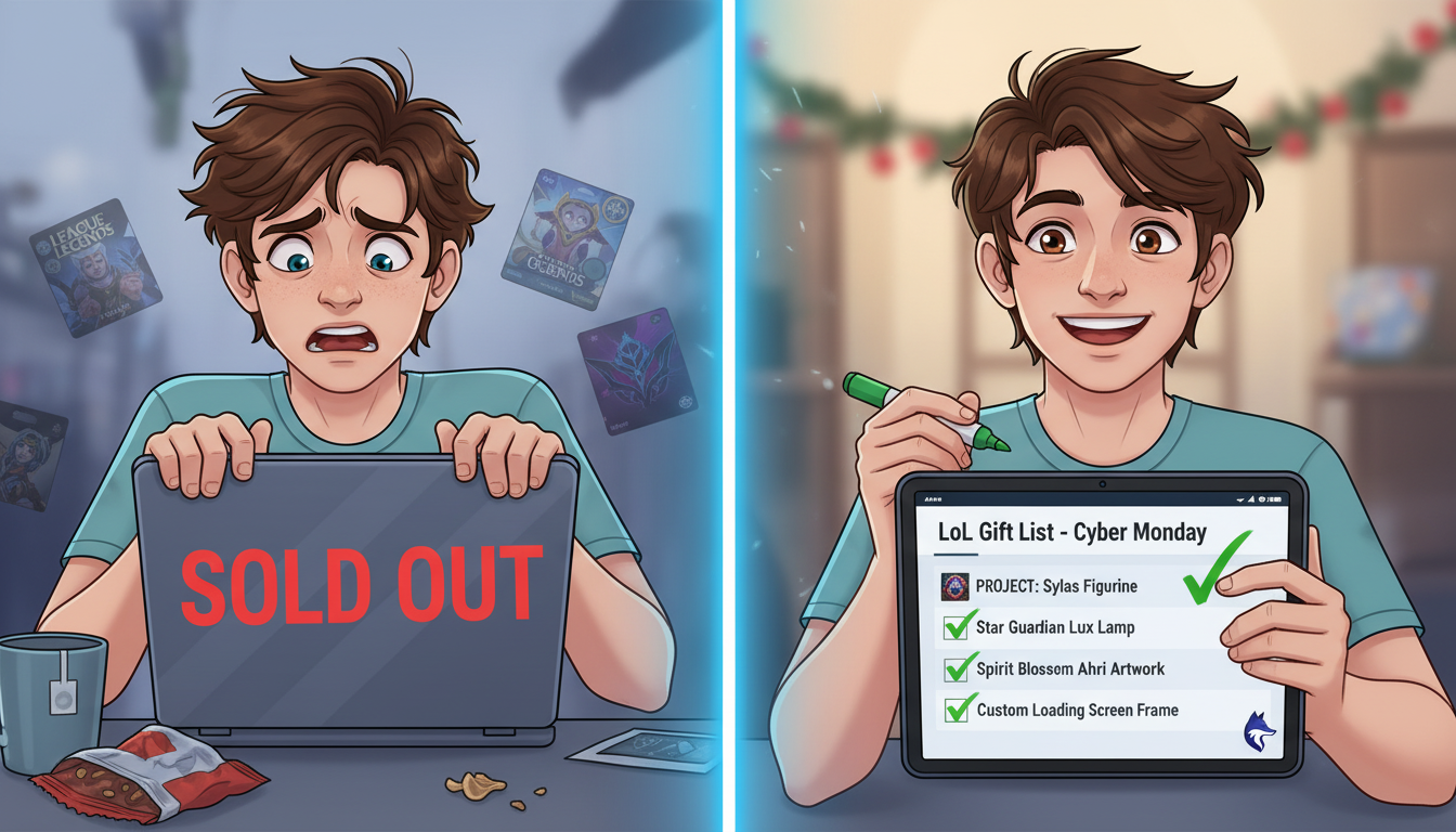 Persona preparada para las compras de Cyber Monday con una lista