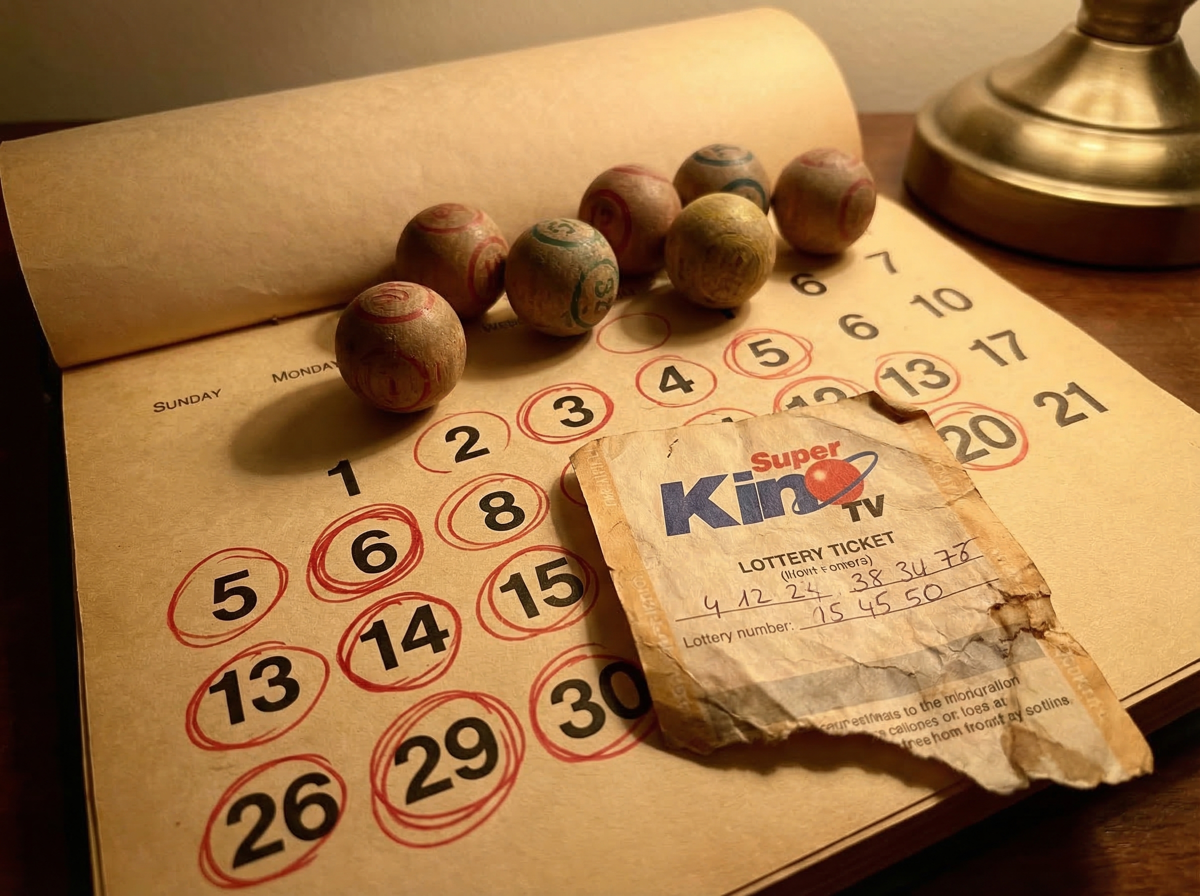 Consultando fechas antiguas de sorteos Super Kino TV