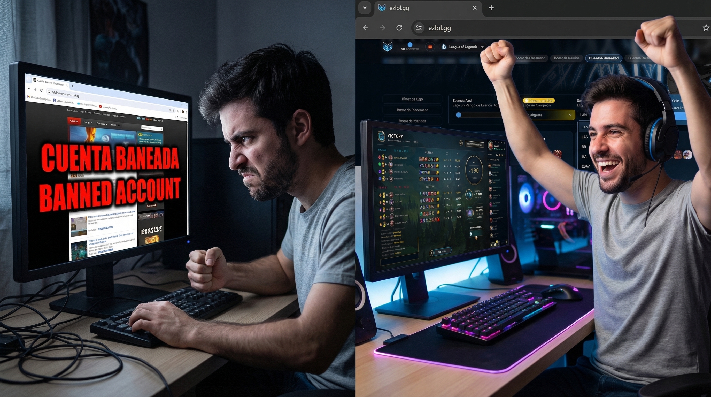 Error al comprar cuenta de LoL en sitio no seguro
