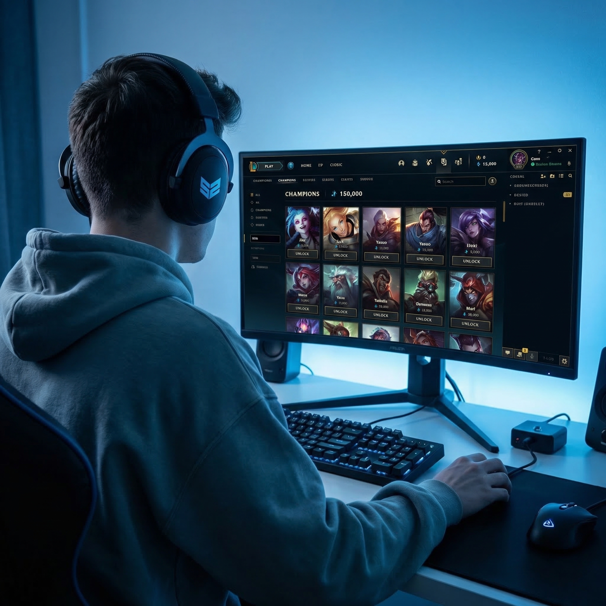 Esencia Azul en una cuenta de LoL