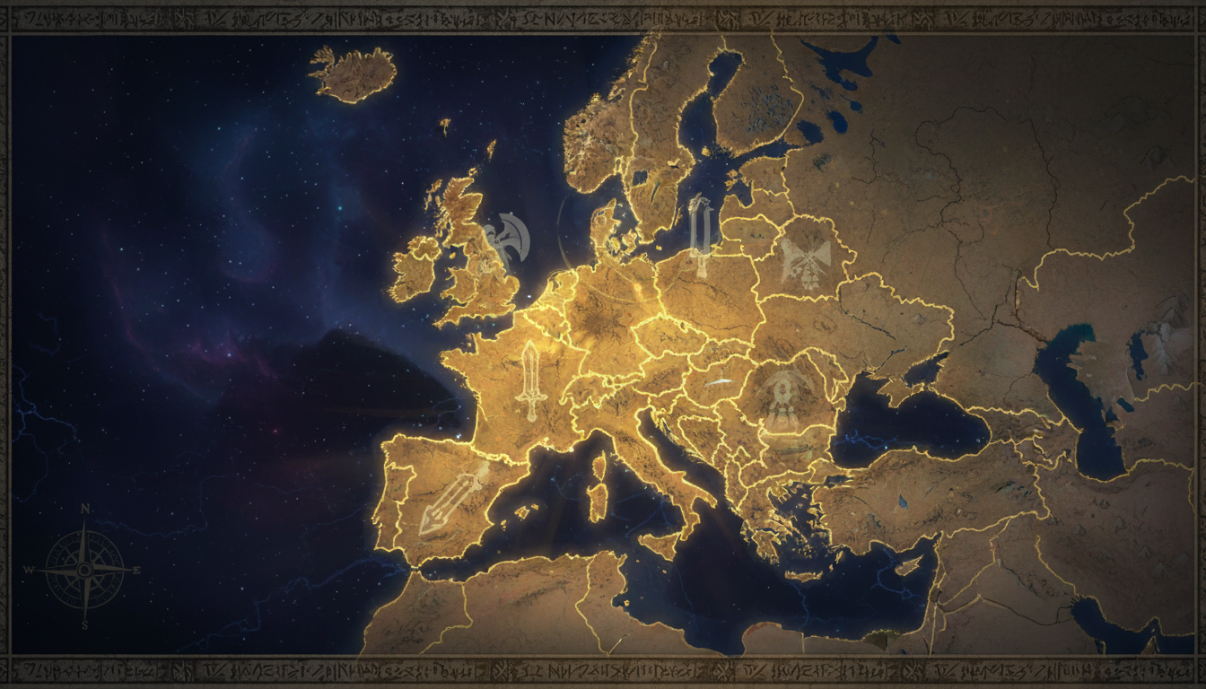 Mapa de la regi&oacute;n EUW de League of Legends