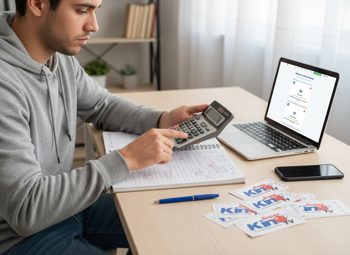 Persona planificando su presupuesto de loter&iacute;a