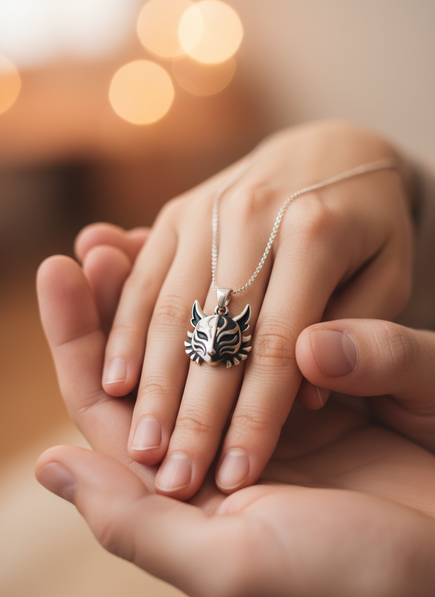 Detalle de joyería sutil de League of Legends para regalo de aniversario