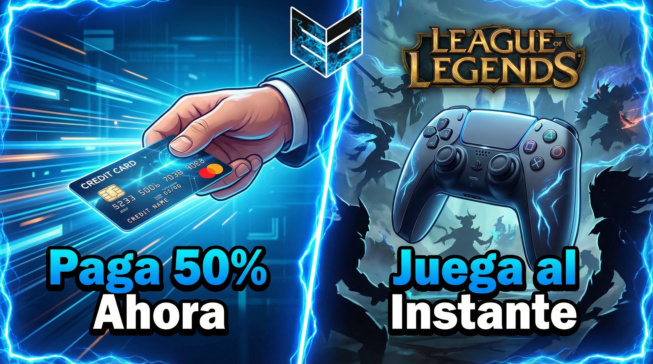 Sistema de pago a crédito 50/50 en EZLOL.GG