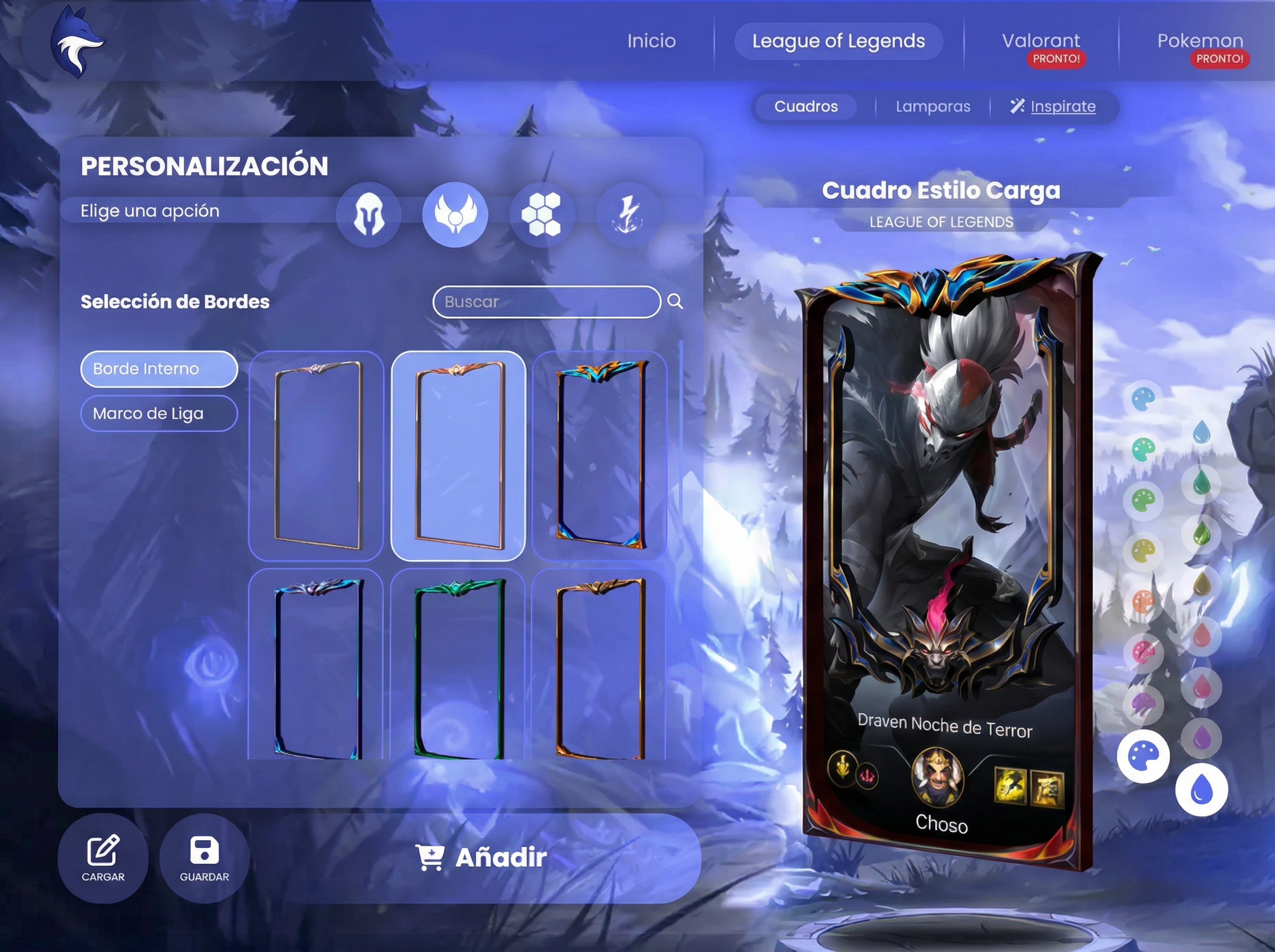 Elección de bordes en la web de Zethacraft