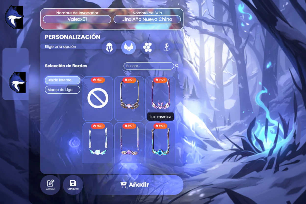 Vista de página de cómo se ve elegir borde, primer paso en Zethacraft