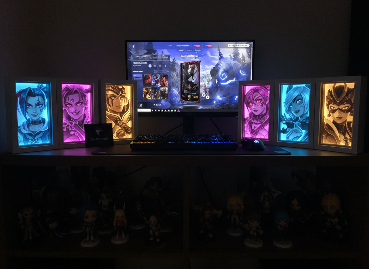 Lámparas reales vendidas por Zethacraft