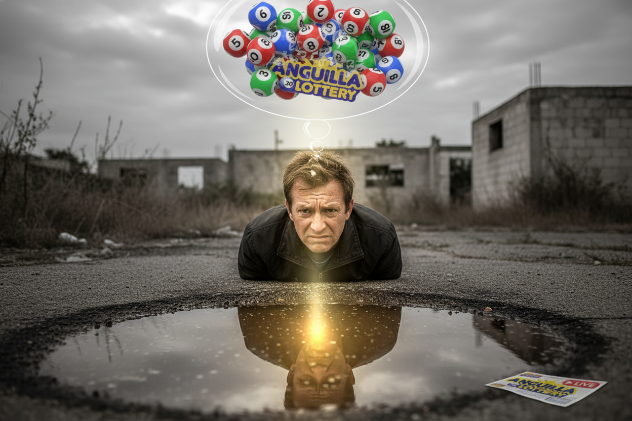 Persona confundida mirando agua turbia, simbolizando desaf&iacute;os y la necesidad de interpretar sue&ntilde;os con cuidado