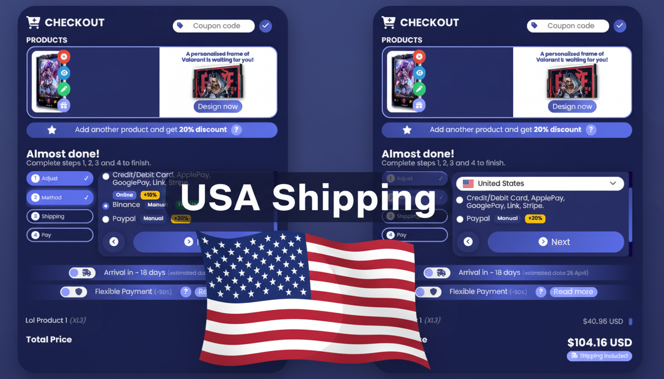 Zethacraft LoL frame shipping cost to USA