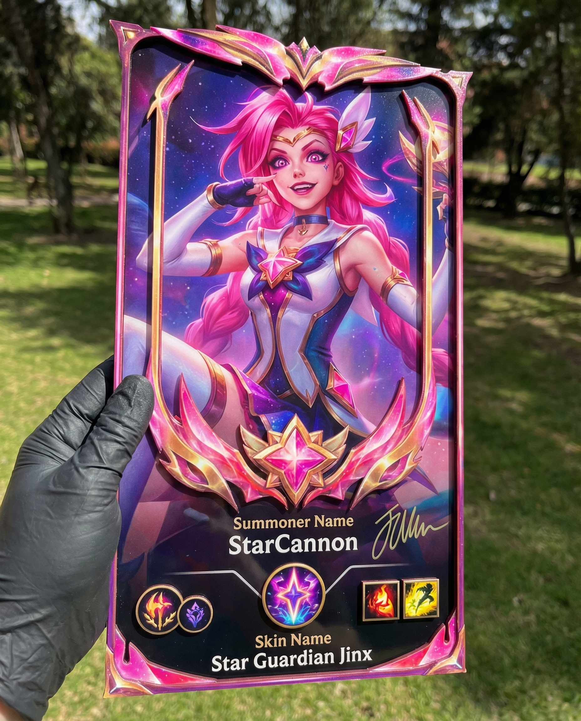 Cuadro real de Zethacraft de Jinx Star Guardian