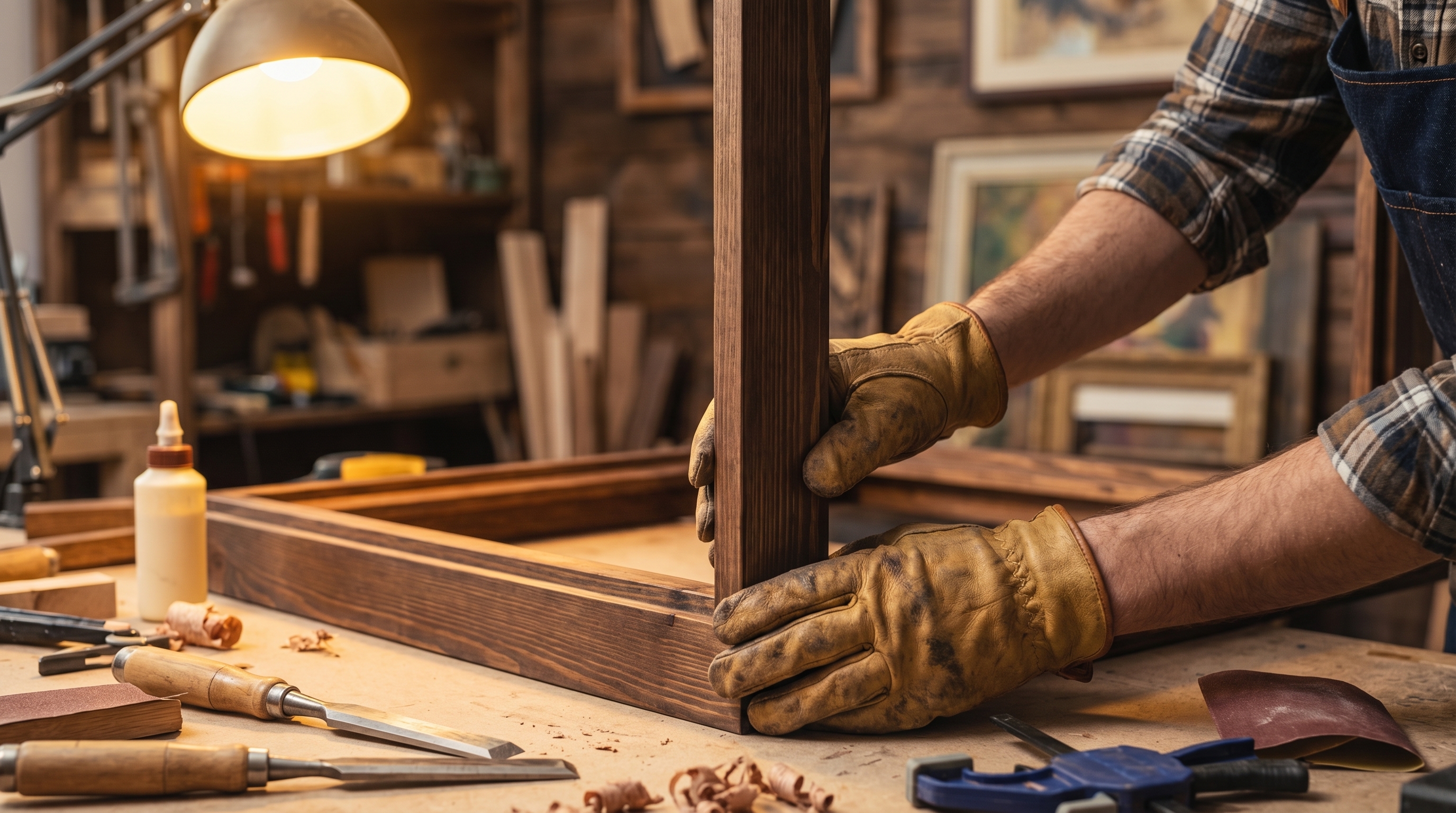 Artesano creando un regalo de LoL personalizado