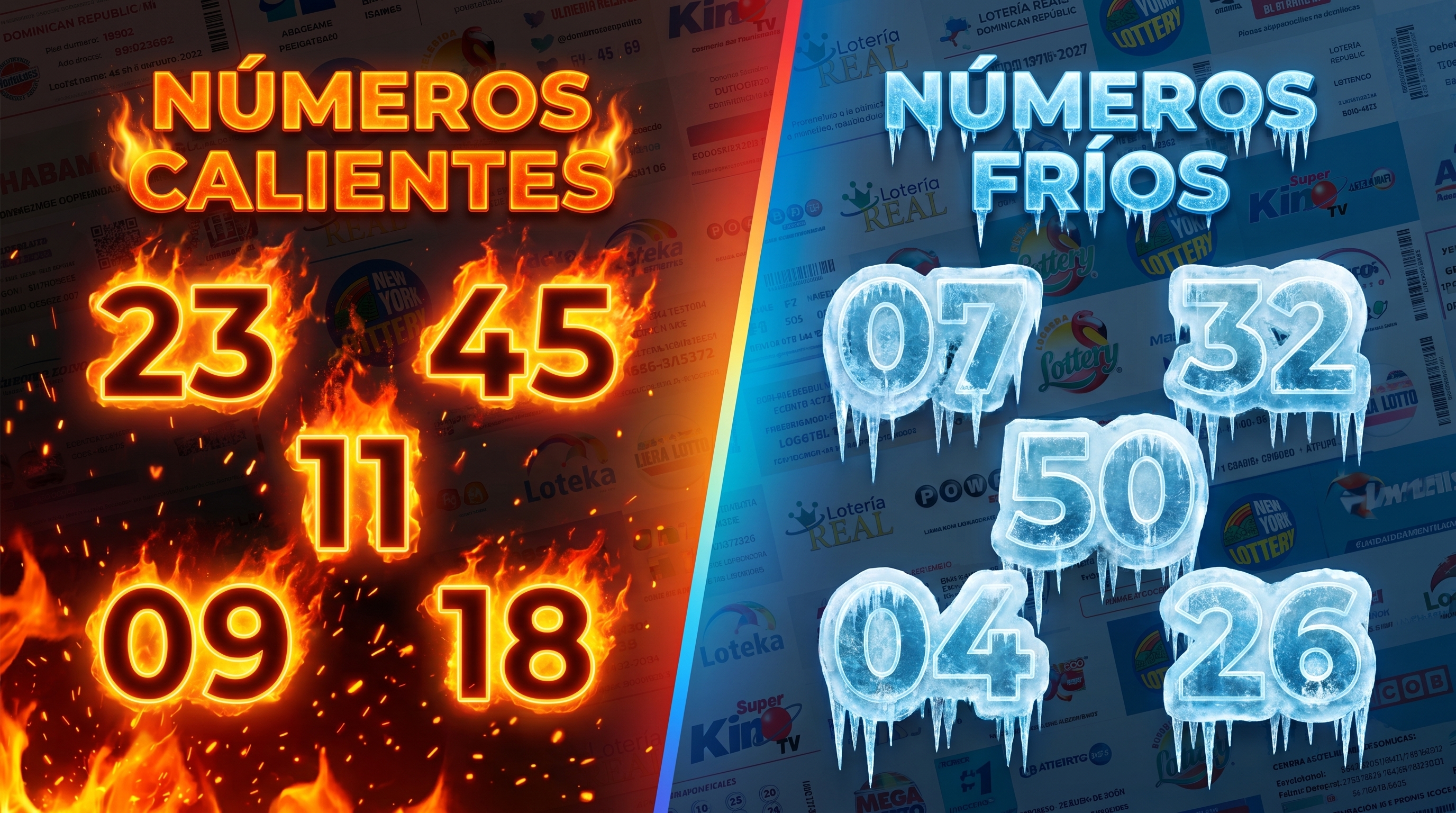 Gr&aacute;fico de n&uacute;meros calientes y fr&iacute;os en loter&iacute;as dominicanas